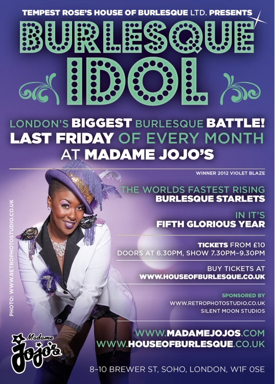 30th May 2014 – BLONDY VIOLET COMPETES @ BURLESQUE IDOL, LONDON