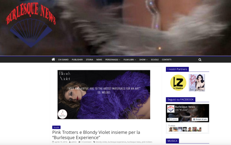 BlondyViolet & Pinktrotters on Burlesquenews