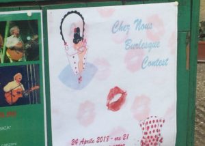 Chez Nous Burlesque Contest - April 2018 @ Teatro Petrolini, Roma - poster adv