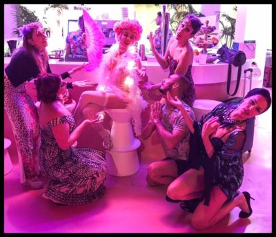 Ibiza Burlesque Festival - October 2017 - Pool Side Show @ Tropicana Hotel - Adoring the "Holy Mother"