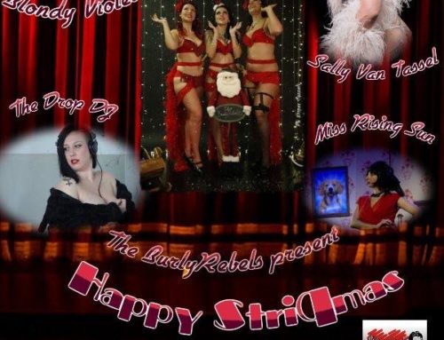 Blondy Violet augura Buon Natale dallo show “StriPMas” by The Burly Rebels